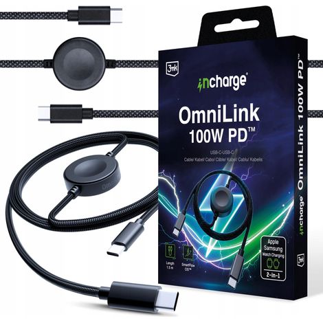 Kabel 1,5 m USB-C USB-C 3 mk Ladeanschluss OmniLink 100 W PD 1 Stück. (1/5)