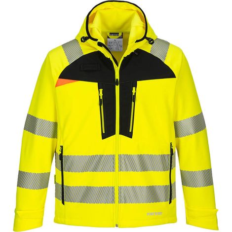 Softshell-Jacke Hv Dx4 Farbe: Gelb/Schwarz Größe M - Portwest