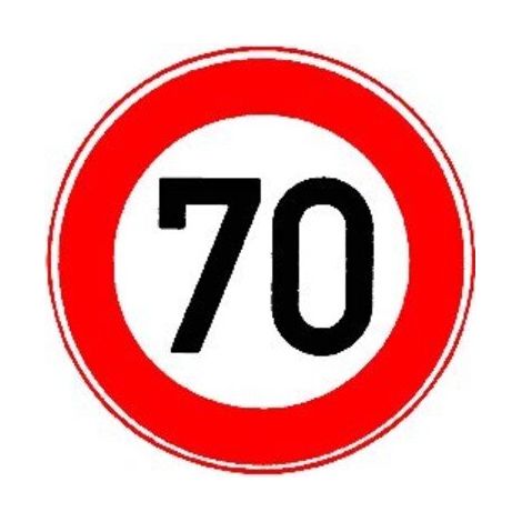 VKZ.274-70 Ronde 600mm 70 km/h RAL-Gütezeichen Folie RA1 (1/2)