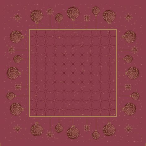Duni Mitteldecke gilded bauble 84 x 84 cm