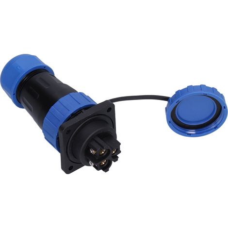 Connecteur étanche carré à 4 trous IP68, prise d'alimentation aéronautique 250 V 45 A pour câble, fil LP283 (1/5)