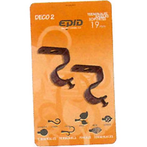 Asta di supporto per tenda 19 mm fissa nera/oro