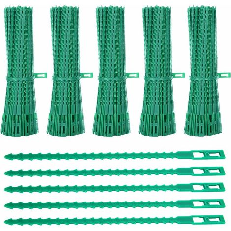 Serbia – Lot de 500 attaches de plantes 17cm – Attaches réglables en plastique – Pour soutenir tomates et concombres – Réutilisables et flexibles (1/5)