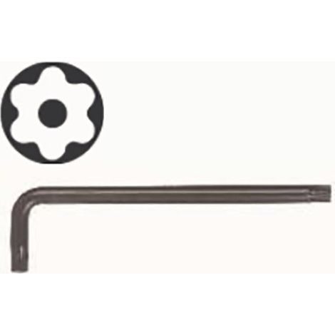 DUVER llave acodada torx seguridad serie larga med.torx t-30