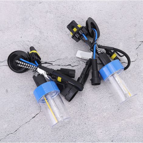 Lot de 2 ampoules xénon 9005 5500K 55W pour phares de voiture, ultra-lumineuses et durables. (1/5)