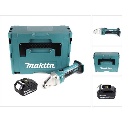 Makita DJS 161 G1J Akku Blechschere 18 V 1,6 mm + 1x Akku 6,0 Ah + Makpac - ohne Ladegerät
