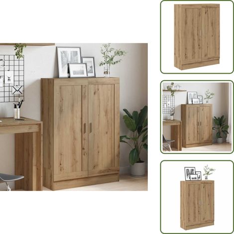 Libreria con scomparti - vidaXL Libreria Rovere Artigianale 82,5x30,5x115 cm in Truciolato - Libreria per libri