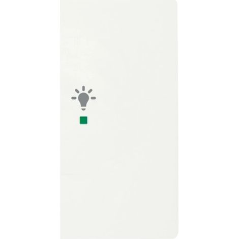Bascule double avec symbole ’’lumière’’ droit e studio blanc mat