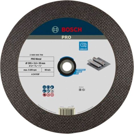 BOSCH 2.608.600.706 Cutting disc (metal) 300mm x 3.6mm x 20mm
