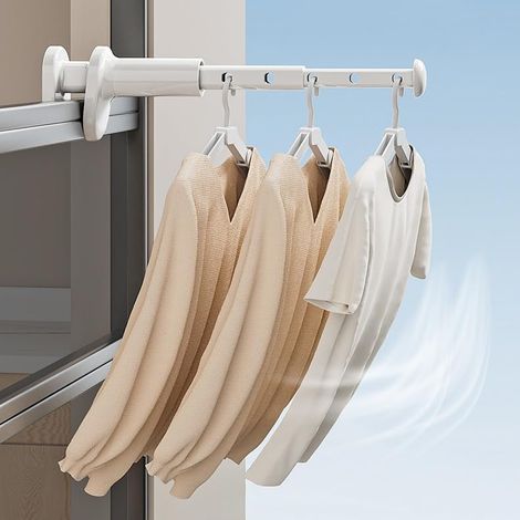 Tragbarer Wäschetrockner für Reisen, Wäscheständer mit 5 Löchern, ausziehbarer Wäschetrockner (1/5)