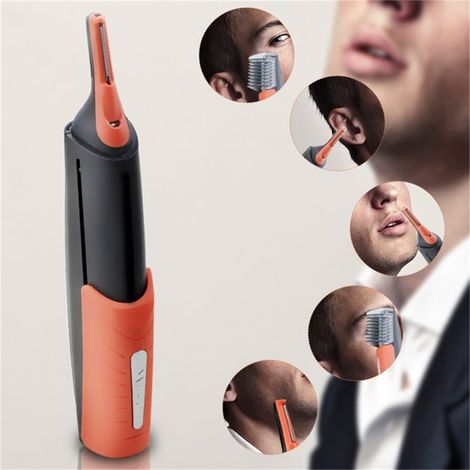 Tondeuse à poils de nez électrique multifonctionnelle pour hommes avec lumière LED