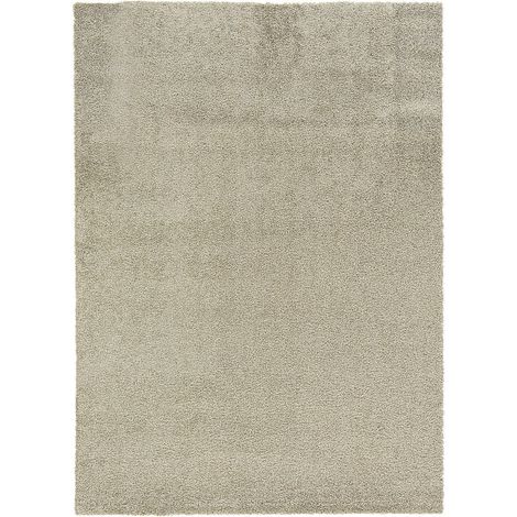 Tapis Uni Vert Mousse et Beige Sable Lavable en Machine pour Salon et Chambre Taille L - PANGIVO (1/5)
