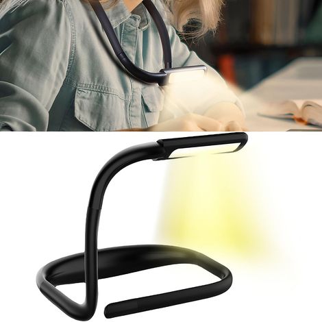 Cette lampe de lecture/lampe de table à fixer autour du cou est dotée d'un tube en silicone, d'une source lumineuse tricolore pour la protection (1/5)