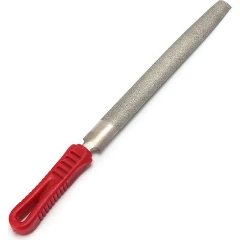 Half Round Diamond File for Metal, Metal Grinding, Hand Files & Rasps, Sharpening Tools for Jewelry, Stone, Wood, Tile, Glass, Jade, 6 Inch (1/5)