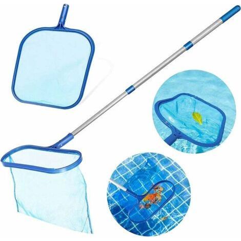 Épuisette de piscine - Filet pour spas, skimmer fins, filet à mailles fines, épuisette de feuilles, piscine - Épuisette profonde - Nettoyage de la piscine