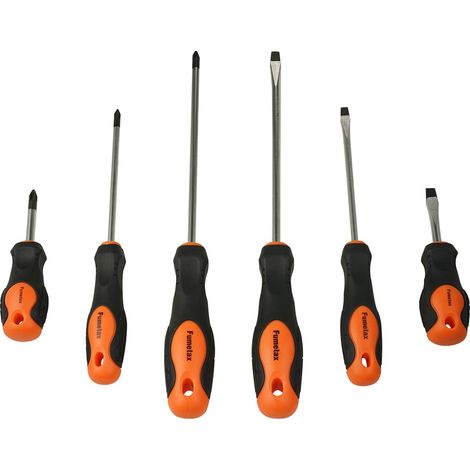 Jeu de tournevis, 3x tournevis cruciforme, 3x tournevis plat, Jeu de Tournevis Magnétiques 813601002 (1/5)