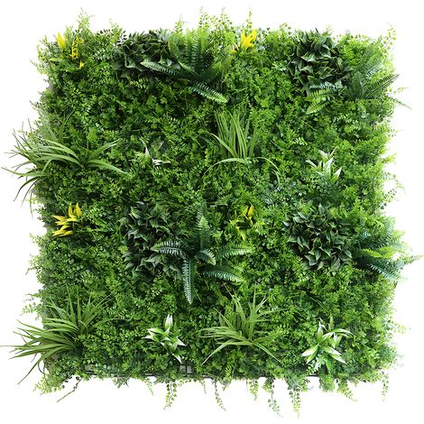Mur végétal synthétique vert - pack de 1m² - NEWRY (1/3)