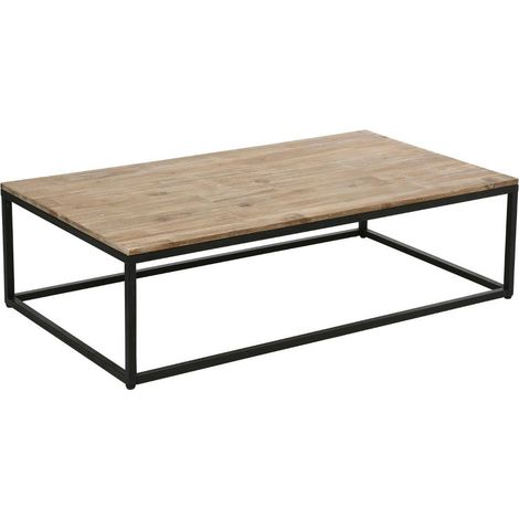 Mesa de centro 'Edena' - metal y madera de acacia - Atmosphera créateur d'intérieur