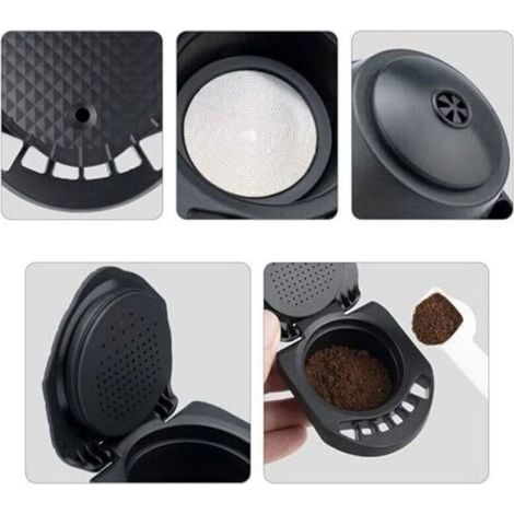 Adaptateur Dolce Gusto – réutilisable – capsules + tasseur – sans capsule