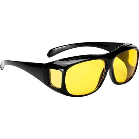 Lunettes Conduite Nuit Polarisées Verres Jaunes Anti-Éblouissement (1/5)