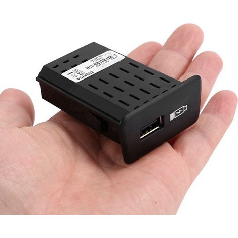 Available in 1 color: Black Material: ABS Car AUX audio interface USB interface suitable for... (1/4)