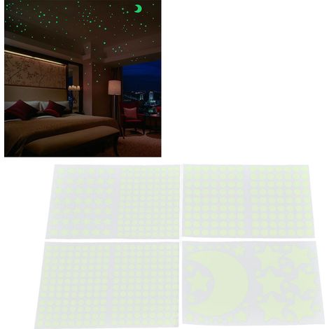 Stickers muraux phosphorescents, autocollants adhésifs pour chambres d'enfants et chambres à coucher. (1/5)