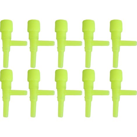 Vannes de commande de pompe à Air à 3 voies en plastique pour Aquarium, 10 pièces (jaune) (1/5)
