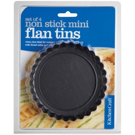 KC BLUE Kitchen Craft KCMINIFLANPK4 - Moule à formes, noir (1/4)