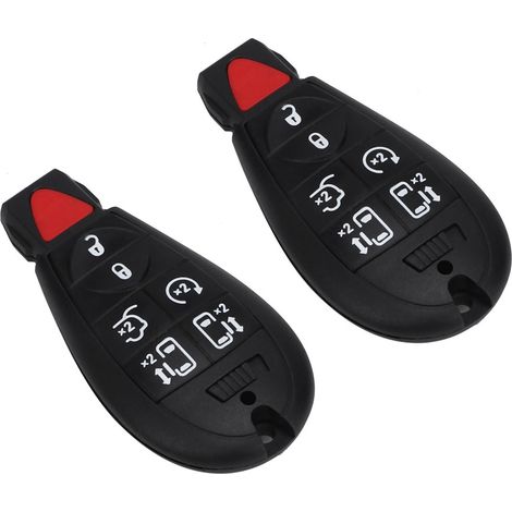 Coque De Télécommande - Pour Dodge Grand Caravan 2008-2015 - Référence M3N5WY783X IYZ-C01C - Lot De 2 (1/5)