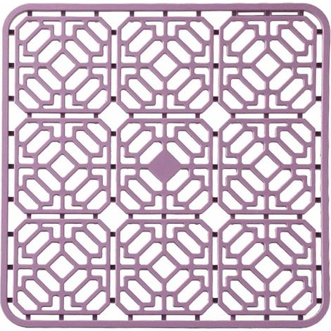 Tapis d'évier de cuisine en silicone résistant à la chaleur, grille de protection pliable, égouttoir antidérapant, fond d'évier (1/5)