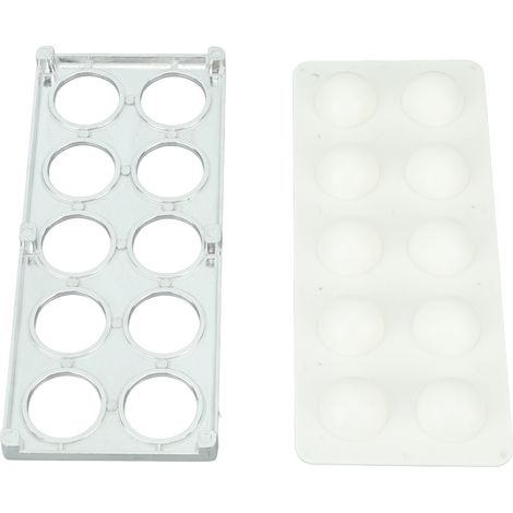 Robuste Raviolipresse aus ABS-Eisen mit 10 Mulden, quadratisch, silberfarben, ideal für die Herstellung von hausgemachtem Gebäck. (1/5)