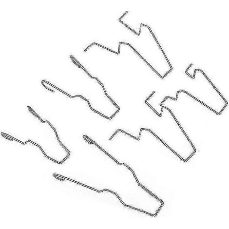 Lot de 6 supports de phares avant en acier avec ressort de fixation pour ampoules de feux de croisement H1/H3/H4/H7 (route).