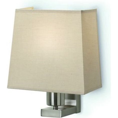 Aplique de pared FIRENZE Niquel satinado E27 60 W