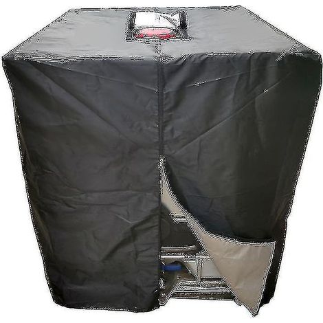 Housse de protection étanche et anti-poussière pour réservoir d'eau de pluie IBC de 1000 litres, protection solaire et UV, en tissu Oxford 210D. (1/5)