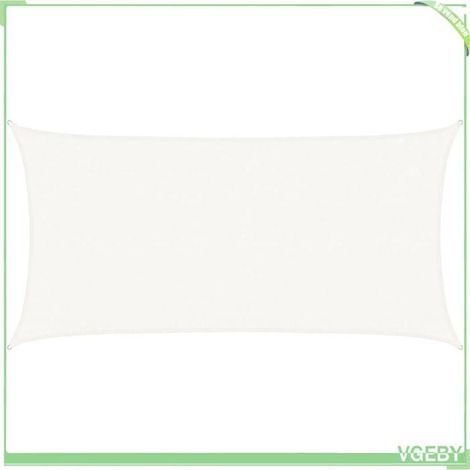 Voile d'ombrage - FAFEICY - 311240 - 6 x 3 m - 160 g/m² - Blanc (1/5)