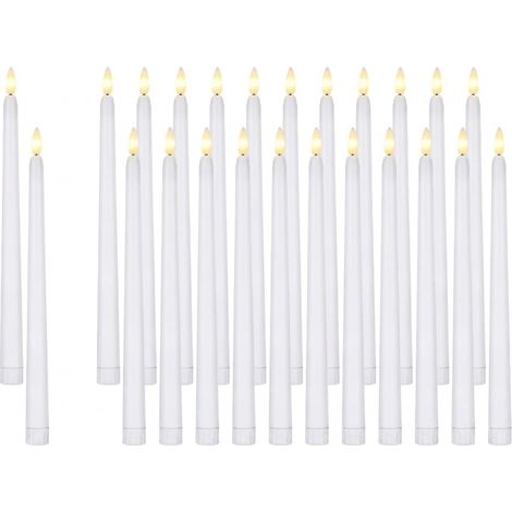 Irovami Bougies LED blanches – lot 12, télécommande, scintillement, mariages (1/5)