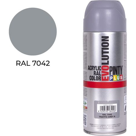 Vernice spray PintyPlus Evolution RAL 7042 Grigio traffico 520cc