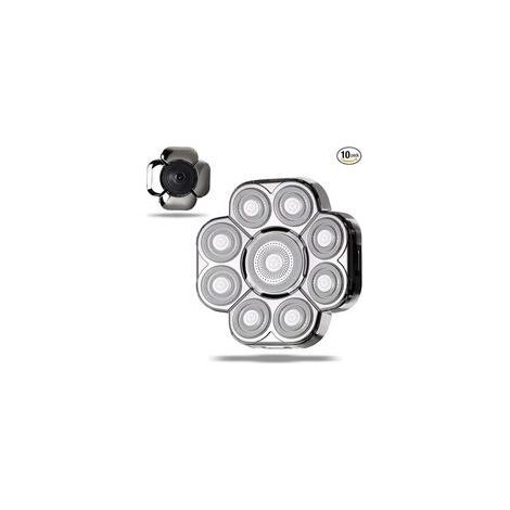 8D Tête Rasoir,tondeuse crane chauve 8D,Rasoir électrique Flottant Barbe 8 Têtes,Universel Double Anneau Lame Rasage Remplacement Durable Rapide pour Homme Chauve Rasoir électrique 8 (1/3)