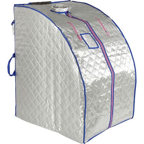 ® Sauna Infrarouge et Portable,Spa, la Désintoxication et la Perte de Poids \Noir Sauna Box Bain de Vapeur mobile Spa argent (1/5)