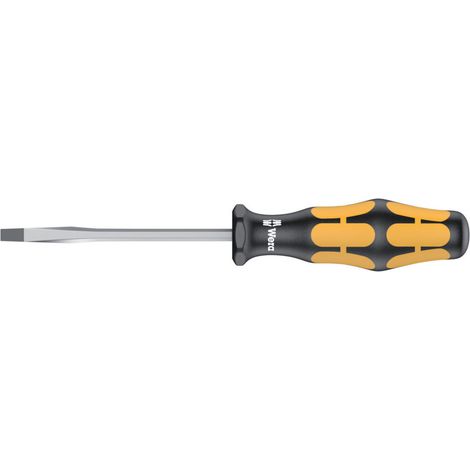 WERA Schlitz-Schraubendreher 932 A 3,5 x 0,6 x 80 mm, Schlagkappe (1/5)