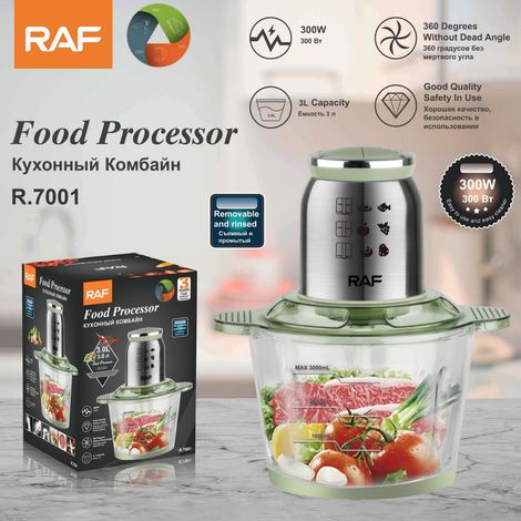 Hachoir à viande électrique domestique aux normes européennes - Hachoir à viande multifonctionnel et presse-ail - Petit hachoir à viande - 3 L (1/5)