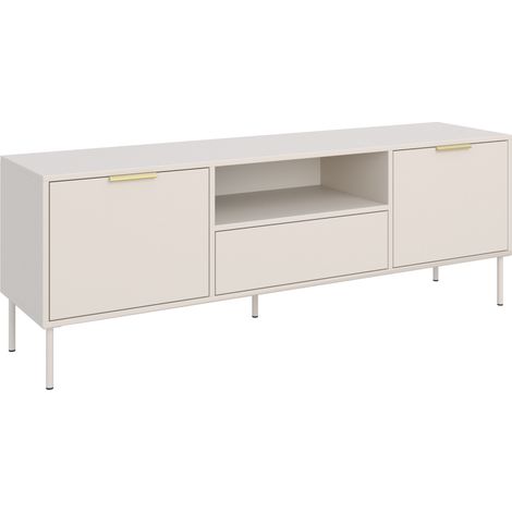 Selsey Vena - TV-Lowboard 2-türig mit Schublade & Fach, Kaschmir, 160 cm