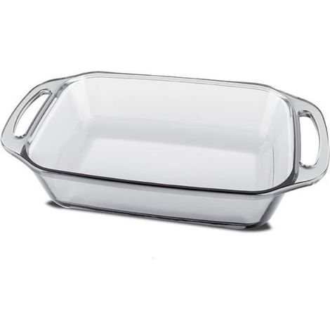 Plat à four avec anses, moule de cuisson, capacité 3.5 L - Longueur 37.1 x Profondeur 22.9 x Hauteur 7 cm -JUANIO