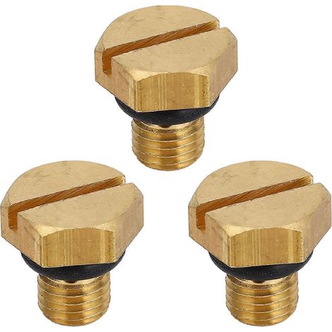 3 vis de purge de cuve de carburateur avec joint torique 6H3-14992-00 pour moteur hors-bord 2T 40 50 60 75 à 90 CV (1/4)