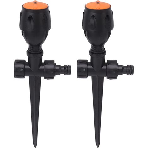 Arroseur De Jardin, 2 Arroseurs De Jardin en Plastique, Arroseur D'irrigation Rotatif à 360 Degrés, Arroseur De Grande Surface pour Jardin, Cour, Pelouse (1/5)