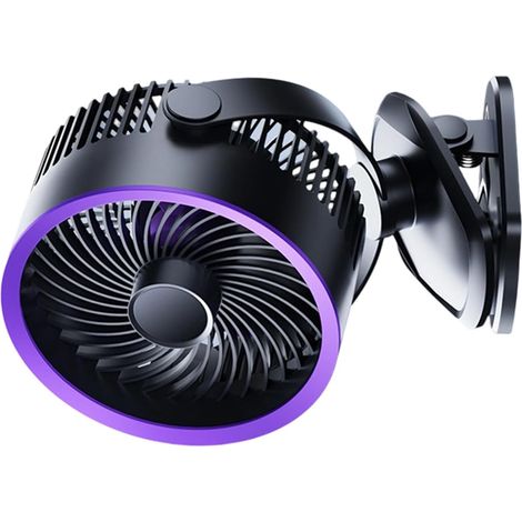 Ventilateur rotatif à clipser - Chargement USB Silencieux Avec (1/5)