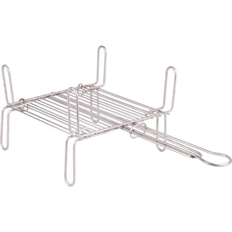 PARRILLA DOBLE INOX 450X 450MM