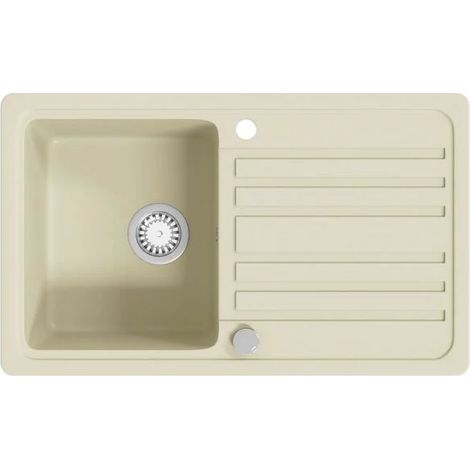 Évier de cuisine en granit, une cuve, beige (1/5)