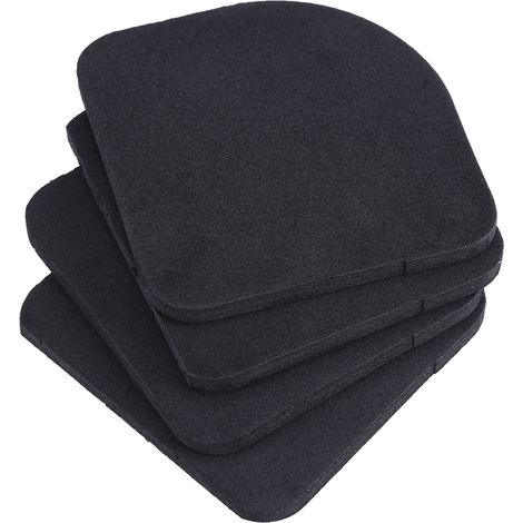 Lot de 4 tapis anti-vibrations en EVA pour lave-linge et réfrigérateur, protégeant les appareils électroménagers des rayures. (1/5)