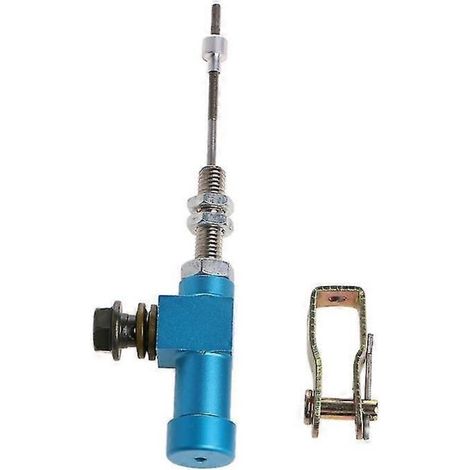 Maître-cylindre d'embrayage hydraulique de moto de haute qualité (1 pièce), tige de pompe de frein M10x1,25 mm, aluminium bleu (1/5)